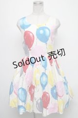 MILK / Happinessバルーンワンピース  アイボリーベース S-25-05-05-1046-ML-OP-AS-ZS
