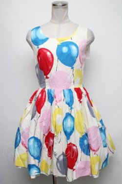 画像1: MILK / Happinessバルーンワンピース  アイボリーベース S-25-05-05-1046-ML-OP-AS-ZS