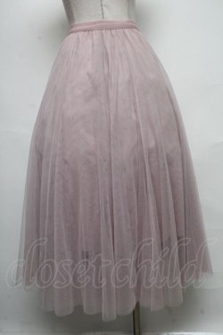 画像2: axes femme / ロングチュールスカート  ピンク S-25-05-05-1047-AX-SK-HR-ZS