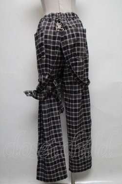 画像2: TRAVAS TOKYO / ボンテージデザインチェックパンツ  グレー S-25-05-05-1052-PU-TO-AS-ZS