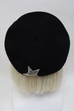 画像3: MILK / ロゴ刺繍ベレー  黒 S-25-05-05-1005-ML-AC-HR-ZS