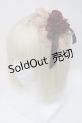 Mary Magdalene / ロゼットヘッドドレス  ワイン S-25-05-05-1006-CL-ZA-HR-ZS