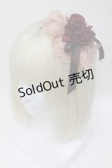Mary Magdalene / ロゼットヘッドドレス  ワイン S-25-05-05-1006-CL-ZA-HR-ZS