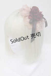 Mary Magdalene / ロゼットヘッドドレス  ワイン S-25-05-05-1006-CL-ZA-HR-ZS