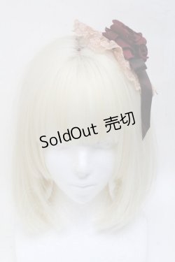 画像2: Mary Magdalene / ロゼットヘッドドレス  ワイン S-25-05-05-1006-CL-ZA-HR-ZS