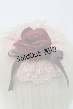 画像3: Mary Magdalene / ロゼットヘッドドレス  ワイン S-25-05-05-1006-CL-ZA-HR-ZS