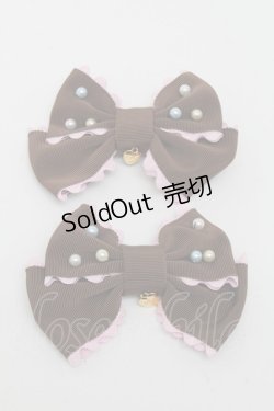 画像1: Angelic Pretty / カラフルパールクリップSet  ブラウン S-25-05-05-1002-AP-AC-HR-ZS