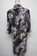 画像2: CIVARIZE / Disaster 6分袖ロングシフォンシャツ 44 グレーｘ黒 S-25-05-05-1016-GO-BL-AS-ZS (2)