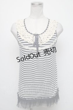 画像1: axes femme / ボーダータンクトップ  紺ｘ白 S-25-05-05-1018-AX-TO-AS-ZS