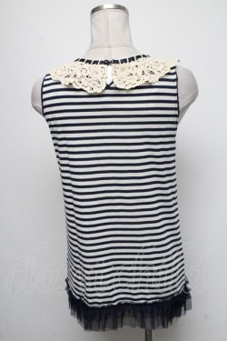 画像2: axes femme / ボーダータンクトップ  紺ｘ白 S-25-05-05-1018-AX-TO-AS-ZS