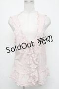 PINK HOUSE / リボンモチーフ付きローンベスト  ピンク S-25-05-05-1021-LO-BL-AS-ZS