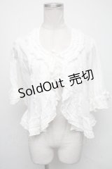 PINK HOUSE / ローンボレロ風ブラウス  白 S-25-05-05-1022-LO-BL-AS-ZS