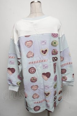 画像2: MILK //COOKIE GIRLトレーナーワンピース  サックス S-25-05-05-1024-ML-OP-AS-ZS