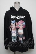 MILKBOY / SICKBOY パーカー  黒 S-25-05-05-1026-MB-TO-AS-ZS