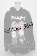 MILKBOY / SICKBOY パーカー  黒 S-25-05-05-1026-MB-TO-AS-ZS