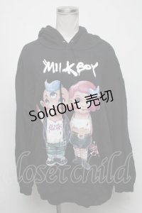 MILKBOY / SICKBOY パーカー  黒 S-25-05-05-1026-MB-TO-AS-ZS