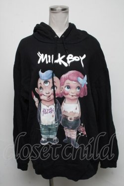 画像1: MILKBOY / SICKBOY パーカー  黒 S-25-05-05-1026-MB-TO-AS-ZS