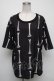 画像1: Drug Honey / ボーンptトップス  黒 S-25-05-05-1029-PU-TS-HR-ZS (1)