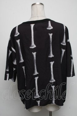 画像2: Drug Honey / ボーンptトップス  黒 S-25-05-05-1029-PU-TS-HR-ZS