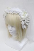 LOLITA / ヴェール付きカチューシャ  白 S-25-05-05-1004-LO-AC-AS-ZS