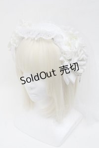 LOLITA / ヴェール付きカチューシャ  白 S-25-05-05-1004-LO-AC-AS-ZS