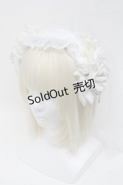 画像1: LOLITA / ヴェール付きカチューシャ  白 S-25-05-05-1004-LO-AC-AS-ZS