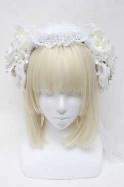 画像2: LOLITA / ヴェール付きカチューシャ  白 S-25-05-05-1004-LO-AC-AS-ZS