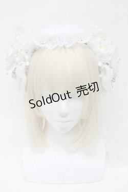 画像2: LOLITA / ヴェール付きカチューシャ  白 S-25-05-05-1004-LO-AC-AS-ZS