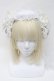 画像2: LOLITA / ヴェール付きカチューシャ  白 S-25-05-05-1004-LO-AC-AS-ZS (2)