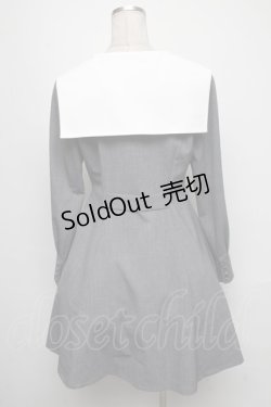 画像2: NO.S PROJECT / セーラーワンピース L グレー S-25-05-05-1036-LO-OP-HR-ZS