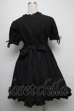 画像2: metamorphose / ハイウエスト袖付ジャンパースカート  黒 S-25-05-05-1037-ME-OP-HR-ZS