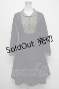 F i.n.t / チェックヨーク切替ワンピース  紺 S-25-05-05-1038-CA-OP-HR-ZT351