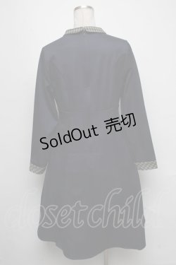 画像2: F i.n.t / チェックヨーク切替ワンピース  紺 S-25-05-05-1038-CA-OP-HR-ZT351