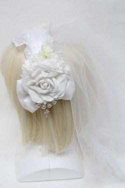 画像3: LOLITA / ヴェール付きカチューシャ  白 S-25-05-05-1004-LO-AC-AS-ZS