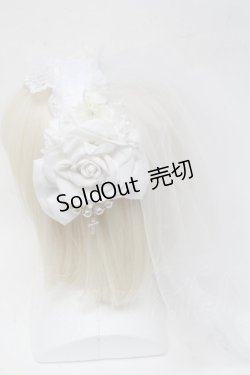 画像3: LOLITA / ヴェール付きカチューシャ  白 S-25-05-05-1004-LO-AC-AS-ZS