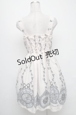 画像2: Innocent World /  薔薇の懐中時計ブローチジャンパースカート M オフ S-25-05-05-1045-IW-OP-ET-ZS