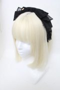 Angelic Pretty / レースハートチャーム羽根リボンカチューシャ  黒 S-25-05-05-011-AP-AC-HR-ZS
