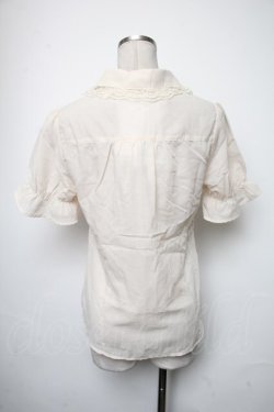 画像2: axes femme POETIQUE / お花モチーフ襟ブラウス  ベージュ S-25-05-05-018-AX-BL-HR-ZS