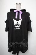 CIVARIZE / サンリオキャラクタースペシャルアイテム　クロミカッティング半袖パーカー  黒 S-25-05-05-030-GO-TO-AS-ZS