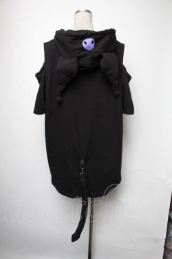 画像2: CIVARIZE / サンリオキャラクタースペシャルアイテム　クロミカッティング半袖パーカー  黒 S-25-05-05-030-GO-TO-AS-ZS