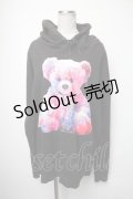 THICC / くまパーカー  黒 S-25-05-05-031-PU-BL-AS-ZS