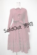 Favorite / ストライプワンピース  ワイン S-25-05-05-033-LO-OP-AS-ZS