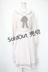 axes femme POETIQUE / ウサギ刺繍セーラーワンピース【多屋来夢コラボ】  ピンク S-25-05-05-035-AX-OP-AS-ZS