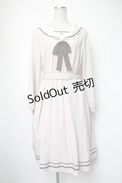 画像1: axes femme POETIQUE / ウサギ刺繍セーラーワンピース【多屋来夢コラボ】  ピンク S-25-05-05-035-AX-OP-AS-ZS