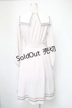 画像2: axes femme POETIQUE / ウサギ刺繍セーラーワンピース【多屋来夢コラボ】  ピンク S-25-05-05-035-AX-OP-AS-ZS
