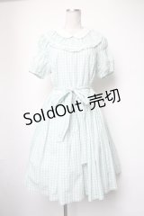 Leur Getter / ギンガムワンピース  グリーン S-25-05-05-036-LU-OP-HR-ZS