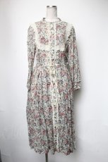 画像1: Jane Marple Dans Le Salon / DELFT DAYティアードドレス  グレー S-25-05-05-037-JM-OP-AS-ZT436 (1)