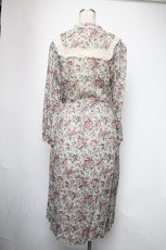 画像2: Jane Marple Dans Le Salon / DELFT DAYティアードドレス  グレー S-25-05-05-037-JM-OP-AS-ZT436 (2)