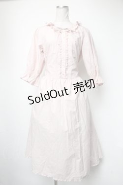 画像1: PINK HOUSE / タイプライターワンピース  ピンク S-25-05-05-040-LO-OP-AS-ZS