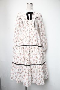 axes femme kawaii / ローズワンピース  白ｘピンク S-25-05-05-041-AX-OP-AS-ZI